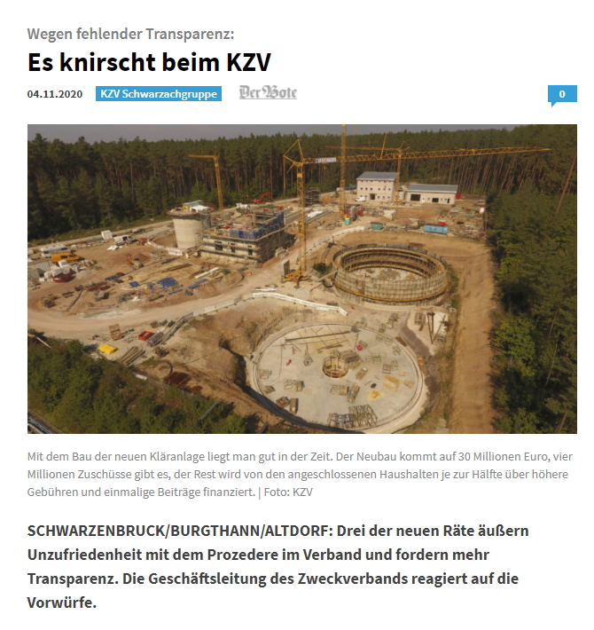 Presse Der Bote - Gisa Spandler - 04.10.2020 - Es knirscht beim KZV